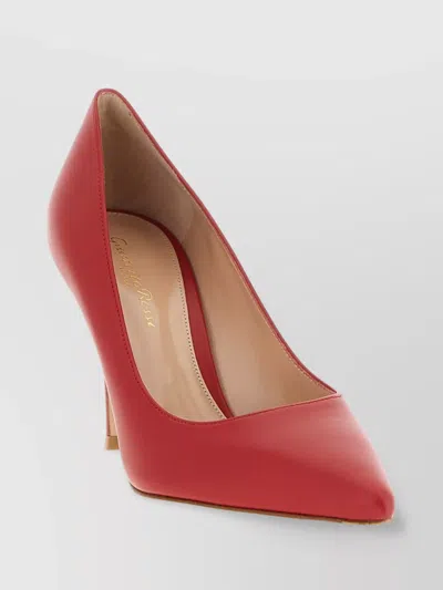 Gianvito Rossi Pointed Toe Stiletto Heel Pumps In Red