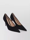 GIANVITO ROSSI POINTED TOE SUEDE STILETTO HEEL PUMPS