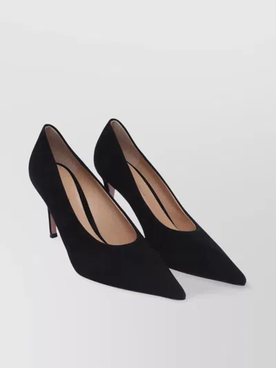 Gianvito Rossi Pointed Toe Suede Stiletto Heel Pumps