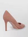 Gianvito Rossi Pointed Toe Suede Stiletto Heel Pumps