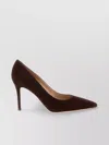 Gianvito Rossi Pointed Toe Suede Stiletto Heel Pumps
