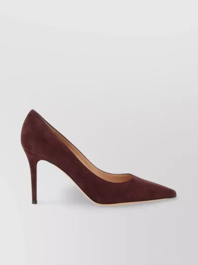 Gianvito Rossi Pointed Toe Suede Stiletto Heel Pumps