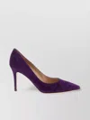 Gianvito Rossi 85mm Pointed Stiletto Pumps In Purple