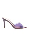 Gianvito Rossi Pantoletten Aus Metallic-leder In Multicolor