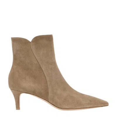 Gianvito Rossi Pointed-toe Ankle Boots In Multi