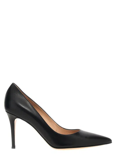 Gianvito Rossi Pointed-toe Calf Leather Pump In Black
