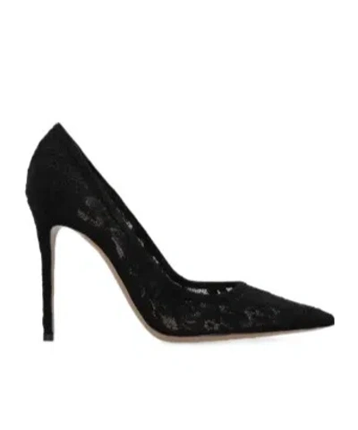 Gianvito Rossi Pointedtoe Highheeled Pumps In Black