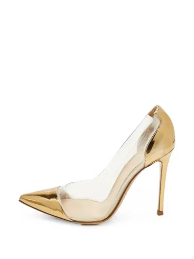 Pre-owned Gianvito Rossi Pointed-toe Pumps In Gold