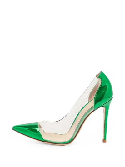 Pre-owned Gianvito Rossi Pointed-toe Pumps In Green