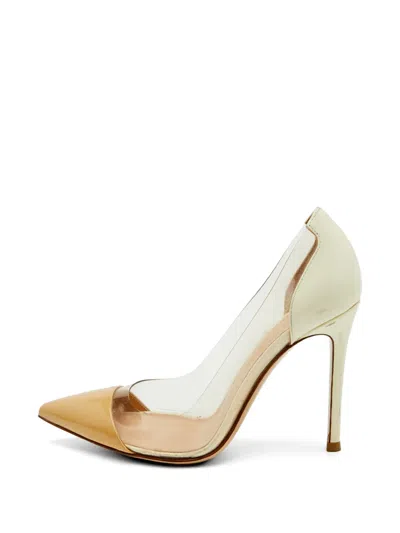 Pre-owned Gianvito Rossi Pointed-toe Pumps In Neutral