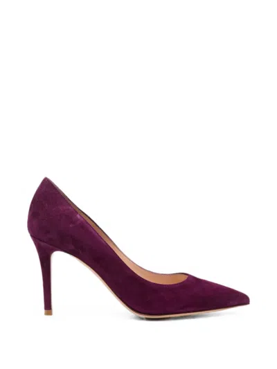 Gianvito Rossi Pointed-toe Pumps In Purple