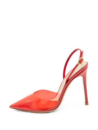 Pre-owned Gianvito Rossi Pointed-toe Pumps In Red