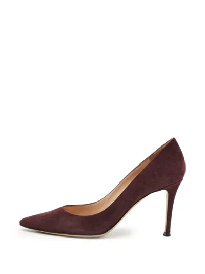 Pre-owned Gianvito Rossi Pointed-toe Pumps In Red
