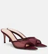 Gianvito Rossi Pointy 70 Suede And Organza Mules