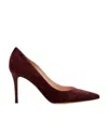 Gianvito Rossi Gianvito 85mm Suede Pumps In Red
