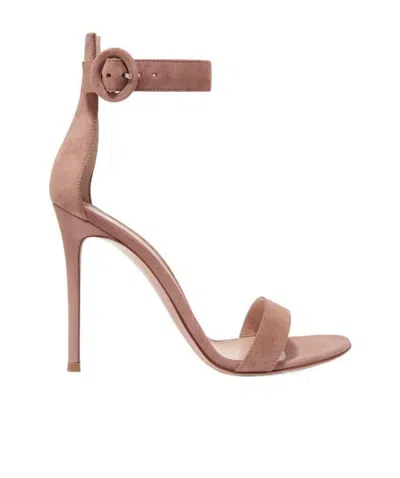 GIANVITO ROSSI PORTOFINO 105 CLASP SANDALS