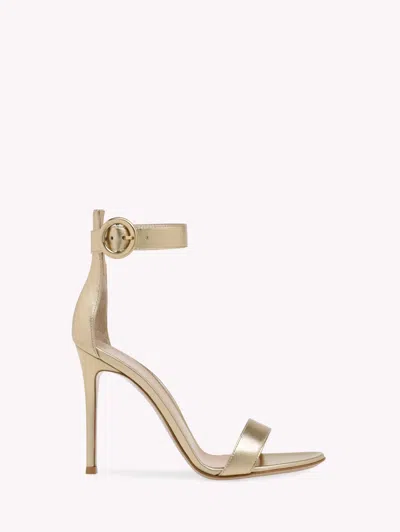 Gianvito Rossi Portofino 105 In Gold