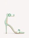 Gianvito Rossi Round-headed High-heeled Sandals In Green