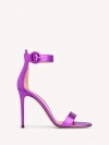 Gianvito Rossi Portofino 105 Metallic Leather Sandals In Animal Print
