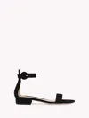 Gianvito Rossi Women's Portofino 20 Flat Sandals In Black Suede