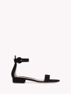 Gianvito Rossi Women's Portofino 20 Flat Sandals In Black Suede