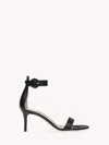 Gianvito Rossi Portofino 70mm Leather Sandals In Black Leather