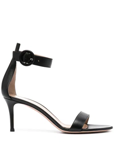 GIANVITO ROSSI PORTOFINO 70MM LEATHER SANDALS