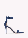 Gianvito Rossi 105mm Portofino Denim Sandals In Blue