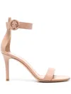 Gianvito Rossi Portofino 85 Suede Sandals In Neutral