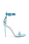 Gianvito Rossi Portofino 85mm Metallic-leather Sandals In Multicolor