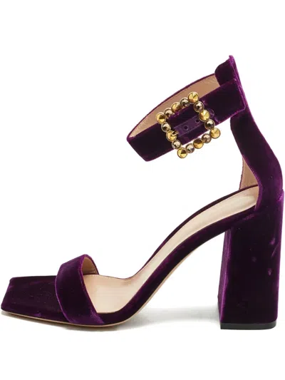 Pre-owned Gianvito Rossi Portofino Buckled Sandal In Purple