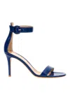 Gianvito Rossi 105mm Portofino Denim Sandals In Blue