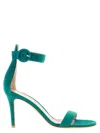 Gianvito Rossi Portofino Sandals Open Toe Ankle Strap In Green