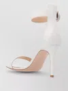 Gianvito Rossi Portofino Sandals Open Toe Ankle Strap In White