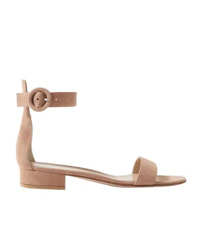 GIANVITO ROSSI PORTOFINO SUEDE SANDALS