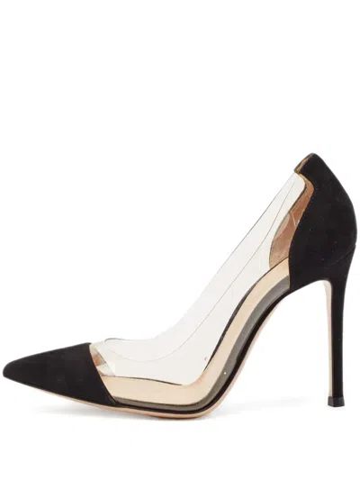 Pre-owned Gianvito Rossi  100mm Plexi Transparent-panel Stiletto Pumps
