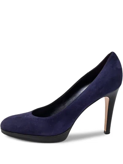 Pre-owned Gianvito Rossi  100mm Suede Pumps