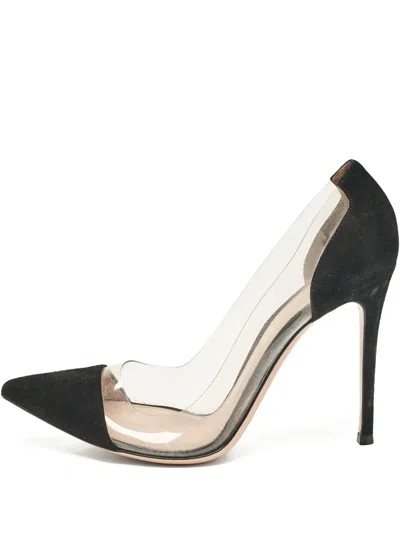 Pre-owned Gianvito Rossi  100mm Transparent-panel Pumps