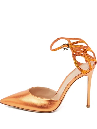 Pre-owned Gianvito Rossi  110mm Crystal-embellished Sandals