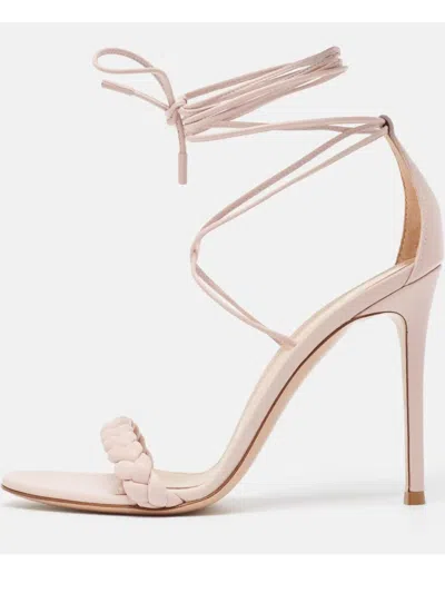 Pre-owned Gianvito Rossi  110mm Leomi Sandals In Pink