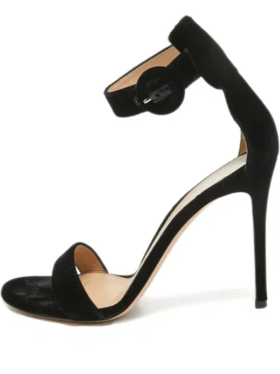 Pre-owned Gianvito Rossi  120mm Velvet Sandals