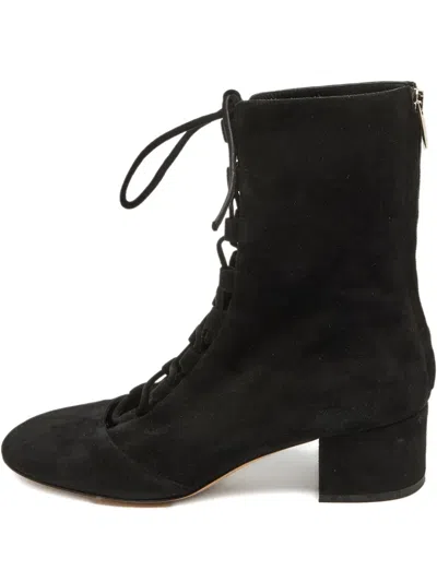 Pre-owned Gianvito Rossi  45mm Lace-up Suede Boots