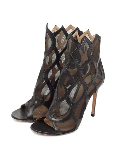 Pre-owned Gianvito Rossi  Cut-out Mesh Boots