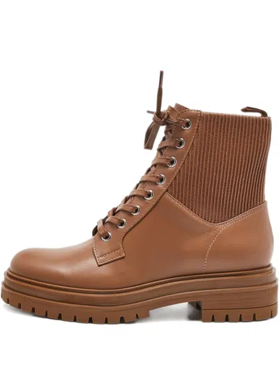 Pre-owned Gianvito Rossi  Martis Combat Boots In Brown