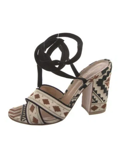 Pre-owned Gianvito Rossi Printed Gladiator Sandals