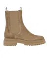 Gianvito Rossi Chelsea Suede Ankle Boots In Brown