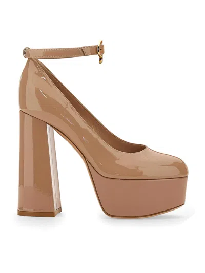 Gianvito Rossi Pump "mary Jane" In Nude & Neutrals