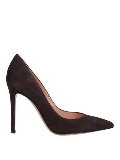 Gianvito Rossi Gianvito Velvet Pumps In Brown