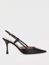 Gianvito Rossi 85mm Ascent Leather Slingback Pumps In Black