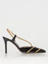 Gianvito Rossi Elegant Pointed Toe Leather Slingbacks With Stiletto Heel In Schwarz